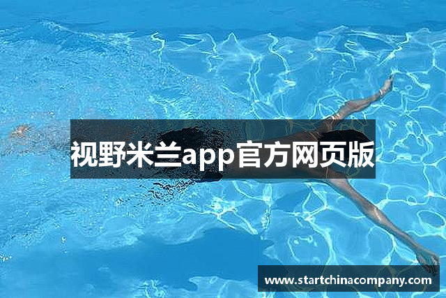 视野米兰app官方网页版